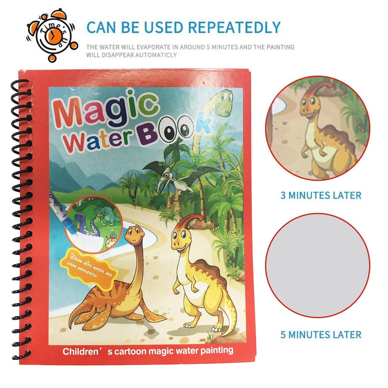 8091 Magic Water Quick Dry Book Water Coloring Book Doodle with Magic Pen Painting Board DeoDap 8091 Magic Water Quick Dry Book Water Coloring Book Doodle with Magic Pen Painting Board DeoDap